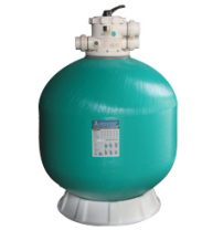 Swimming pool top mount sand filter