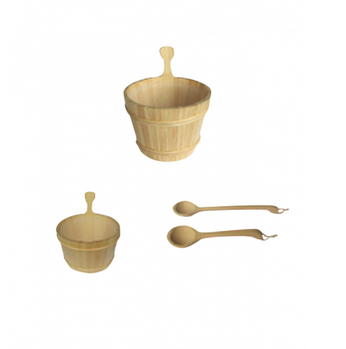 sauna accessories, wooden drum and spoon,sand filter, wooden temperature and moisture meter