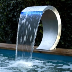 Swimming Pool Fountain Water Fall Stainless Steel ...