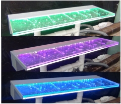 RGB LED light acrylic spillway water curtain pool fountain swimming fountain