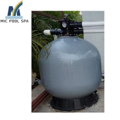 China Factory classic fiberglass media filter side mounted top mounted for swimming pool
