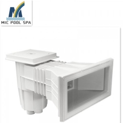 Wide Mouth Wall Heavy Duty Swimming Pool Skimmer Corrosion-proof Dress Ring Unibody Construction