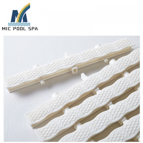 Good flexibility Abs material swimming pool non-slip PVC grating Swimming pool overflow drain grate