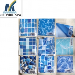 Durable fancy pvc pool liner mosaic pvc swimming pool liner