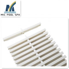 High quality swimming pool fiberglass gutter 45 / 90 degree grating corner tile