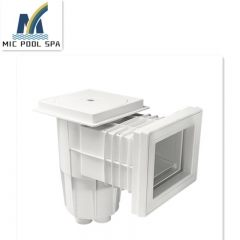 Wide Mouth Wall Heavy Duty Swimming Pool Skimmer Corrosion-proof Dress Ring Unibody Construction