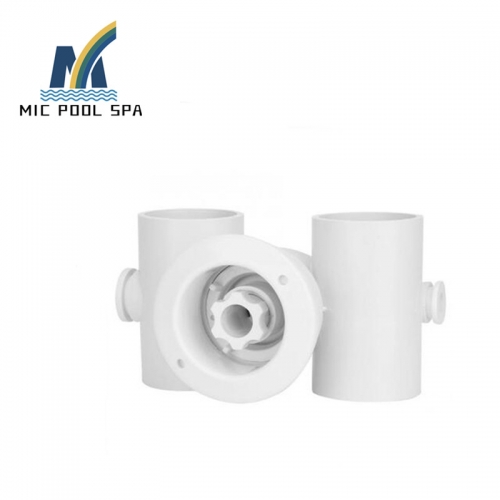 Message jet nozzles for swimming pool accessories