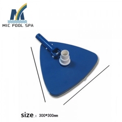 China Factory Swimming Pool Triangular Vacuum Head Flexible Durable Pool Brush Cleaning Equipment