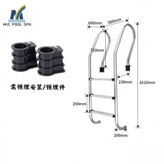 Stainless Steel Swimming Pool Ladders for swimming pool equipment and accessories