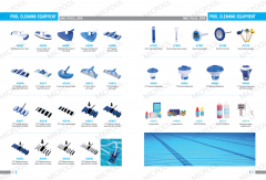 China Factory Swimming Pool Triangular Vacuum Head Flexible Durable Pool Brush Cleaning Equipment