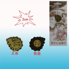 柯南18周年古铜卡装胸针