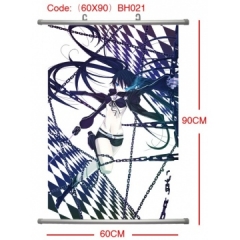 BH021-60X90黑岩塑杆布挂画