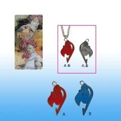 2色妖精尾巴纹身吊坠项链