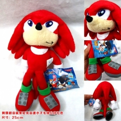 刺猬超音鼠索尼克音速小子SONIC卡通毛绒公仔玩具红色