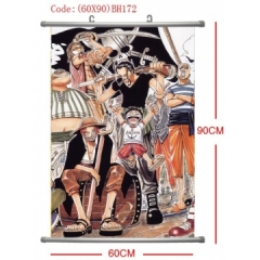 (60X90)BH172-海贼王塑杆布挂画