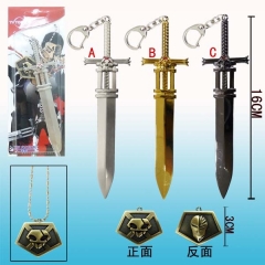 2代3色死神银城武器+通行证项链