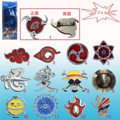 13 Styles Naruto One Piece Bleach Anime Brooch
