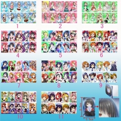 10个一套）11款LoveLive10个装磨砂卡贴