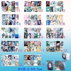 10个一套）14款初音10个装磨砂卡贴