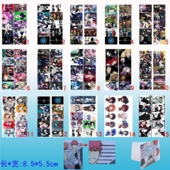 10个一套）15款黑执事10个装磨砂卡贴