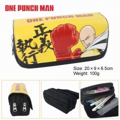 一拳超人PU尼龙多功能双层拉链钱包笔袋B款
