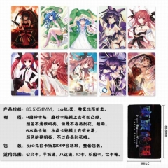 10个一套）约会大作战一套10个装磨砂卡贴