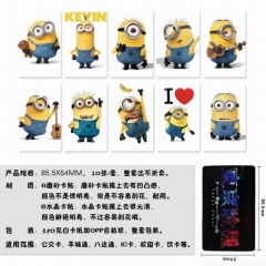 10个一套）神偷奶爸小黄人一套10个装磨砂卡贴