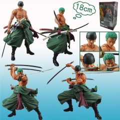 Comic One Piece Zoro Moveable Figures Action Anime Figure 18CM