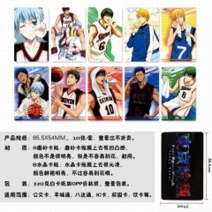 10个一套）黑子的篮球一套10个装磨砂卡贴