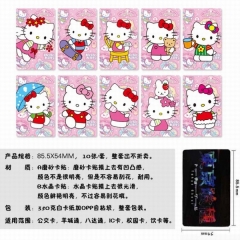 10个一套）Hello Kitty猫一套10个装磨砂卡贴