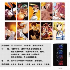 10个一套）妖精的尾巴一套10个装磨砂卡贴