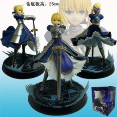 Japanese Cartoon Fate Stay Night Saber Anime PVC Figures 23cm
