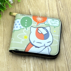 Natsume Yuujinchou Cartoon Zipper Folding Purse Anime Wallet