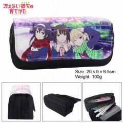 Saekano: How to Raise a Boring Girlfriend Cartoon Zipper Anime Pencil Bag