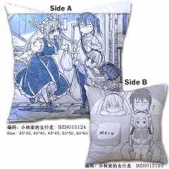 Kobayashi-san Chi no Maid Cute Japanese Style Comedy Two Sides Good Quality Comfortable Anime Pillow 45*45CM