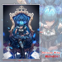 Cool Style Girl Hatsune Miku Cosplay Wallscrolls Cartoon Colorful Wholesale Anime Wallscrolls 60*90CM