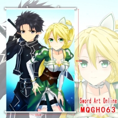 Sword Art Online Popular Japanese Game Wallscrolls Top Sales Fashion Design Anime Wallscrolls 60*90CM