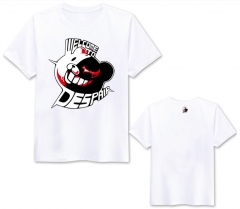 黑白熊 棉料T恤 白色