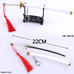 海贼王索隆兵器和道一文字可弹动带鞘刀扣模型22CM