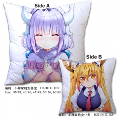 Kobayashi-san Chi no Maid Cute Japanese Style Comedy Two Sides Good Quality Comfortable Anime Pillow 45*45CM
