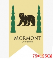 Game of Thrones MORMONT 96*64cm Cosplay Yellow Background Anime Flag