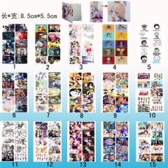 10个一套）15款彩图10个装磨砂卡贴(D)