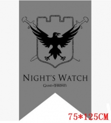 Game of Thrones NIGHT'S WATCH 96*64cm Cosplay Gray Background Anime Flag