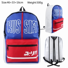 Yuri On Ice School Cartoon Bag Canvas Stereoscopic Anime Backpack