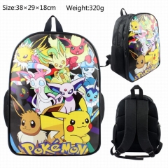 Pokemon PU Canvas Teenages School Bag Anime Backpack