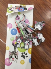 Cute Cartoon Chi's Sweet Home Anime Figure Pendant Wholesale Popular Fashion Phone Strap 5pcs/set
