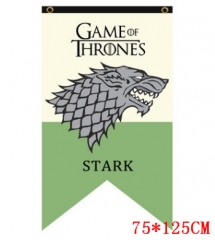 Game of Thrones STARK 96*64cm Cosplay Green & White Background Anime Flag