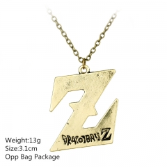 10PCS/SET Bronze Color Dragon Ball Z Alloy Anime Choker Necklace