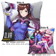 Overwatch Japanese Fashion Game Print Cosplay Soft Two Sides Anime Pillow 45*45CM
