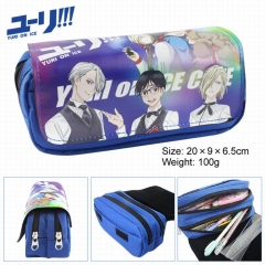 Yuri on Ice PU Nylon Multifunctional Anime Pencil Bag